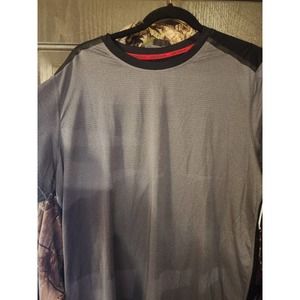 RBX Mens Small Moisture Wicking Crew Neck Performance T-Shirt, Grey/black XL